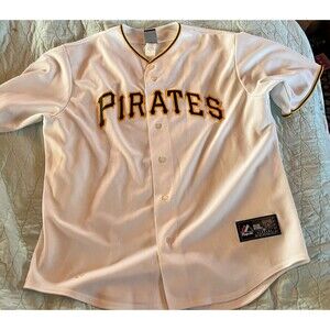 Pittsburgh Pirates Jersey Large Mens Majestic White See Pics #18 Walker